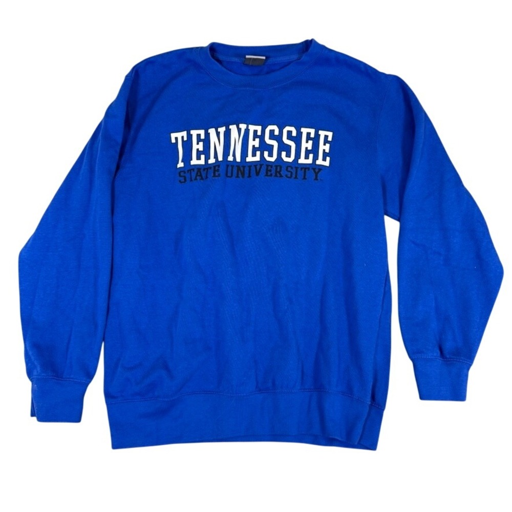 MV Sport Tennessee State University TSU Blue Crewneck Sweatshirt Mens Large